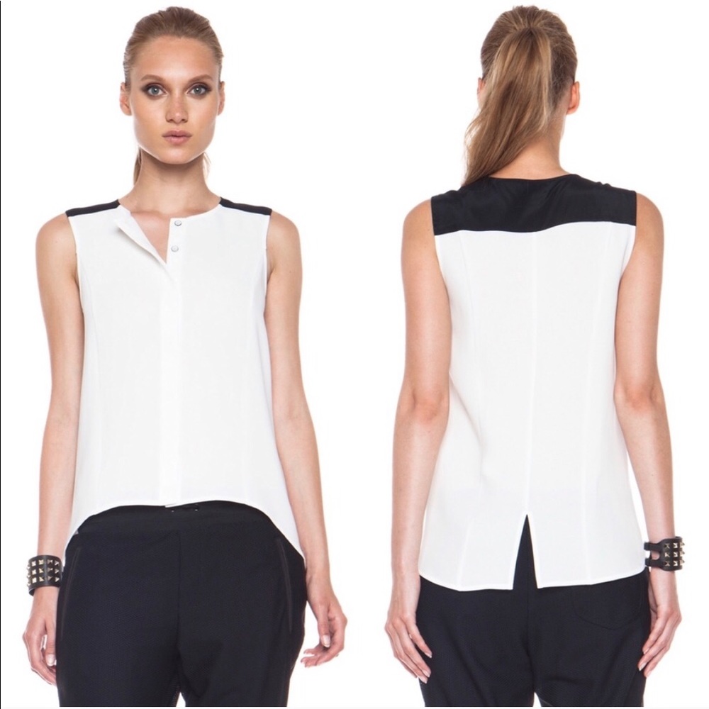 rag & bone Sleeveless Tail Blouse